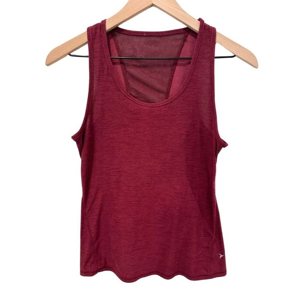 Old Navy Soft Scoop Neck Tank Top Burgundy S